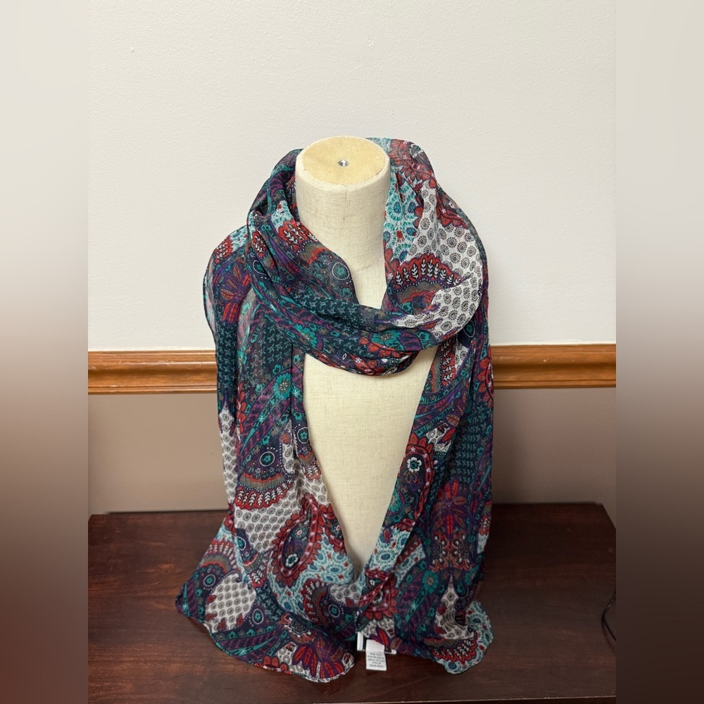 Big Buddha Colorful Paisley Wrap
